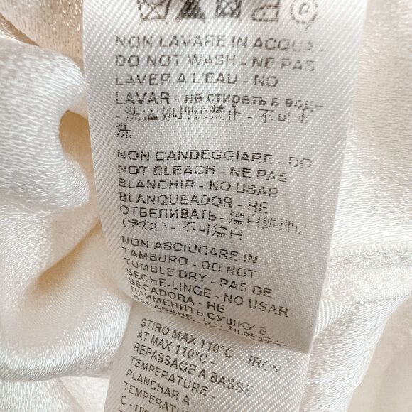 AGNONA Wool Blend Open Sides Tunic In Cream Size IT46 US10 - Picture 8 of 13